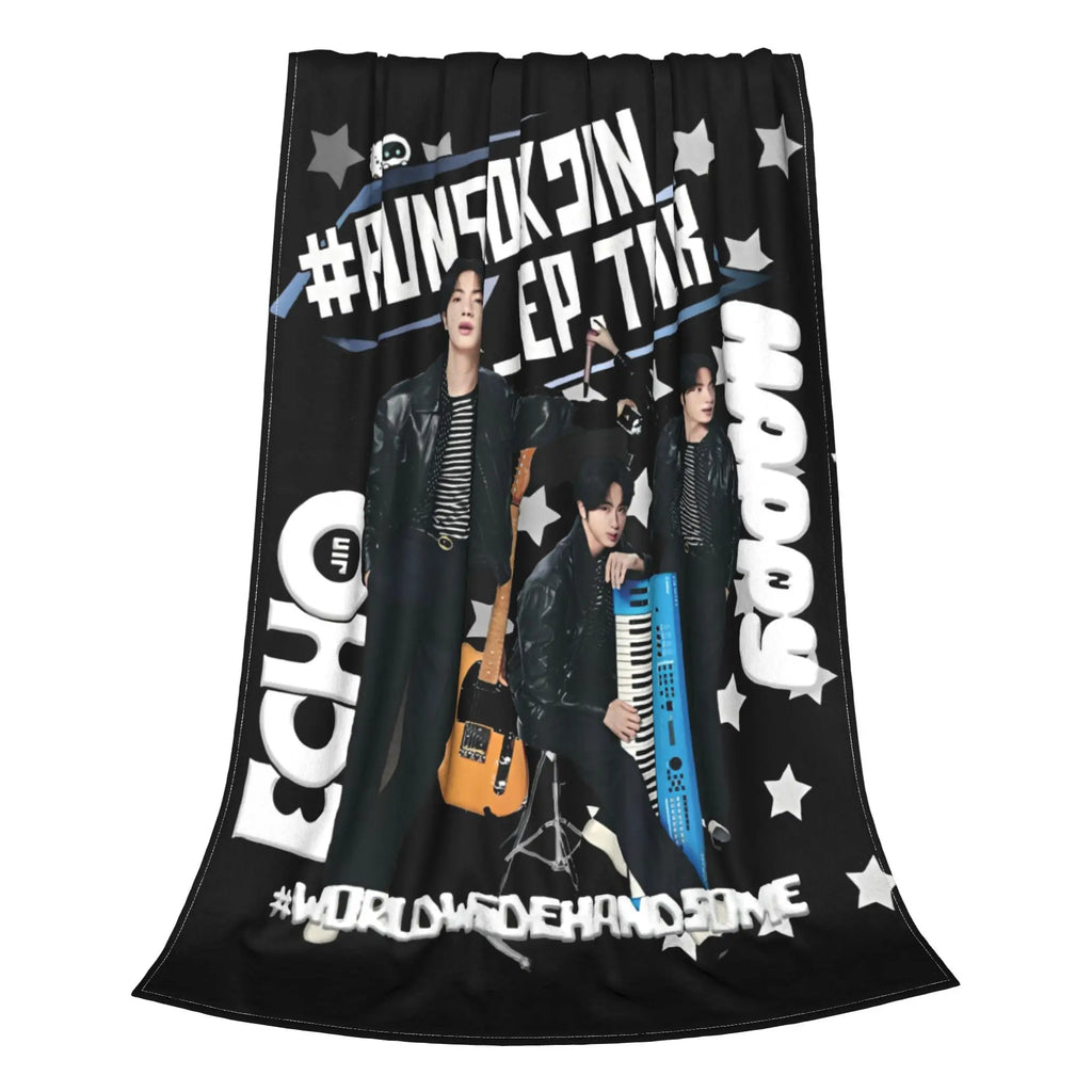 JinS Runseokjin EP Tour 2025 concert kpop Blanket Super Soft Warm  Throw Blankets for Sofa 50x60 Inch Multi-size Bedding Throws