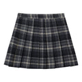 High Waist Plaid A-Line  Skirt Women's Commuter Style Autumn Winter Fashion College Trendy Skirts Polyester Fabric