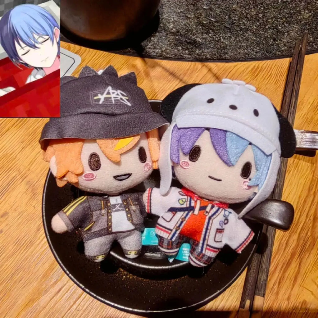 10cm Pjsk Plush Doll Toys Project Sekai Aoyagi Toya Stuffed Keychain Bag Pendant Shinonome Akito Backpacks Ornaments Toy Gift