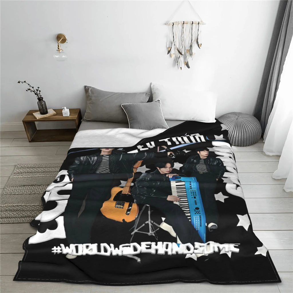 JinS Runseokjin EP Tour 2025 concert kpop Blanket Super Soft Warm  Throw Blankets for Sofa 50x60 Inch Multi-size Bedding Throws