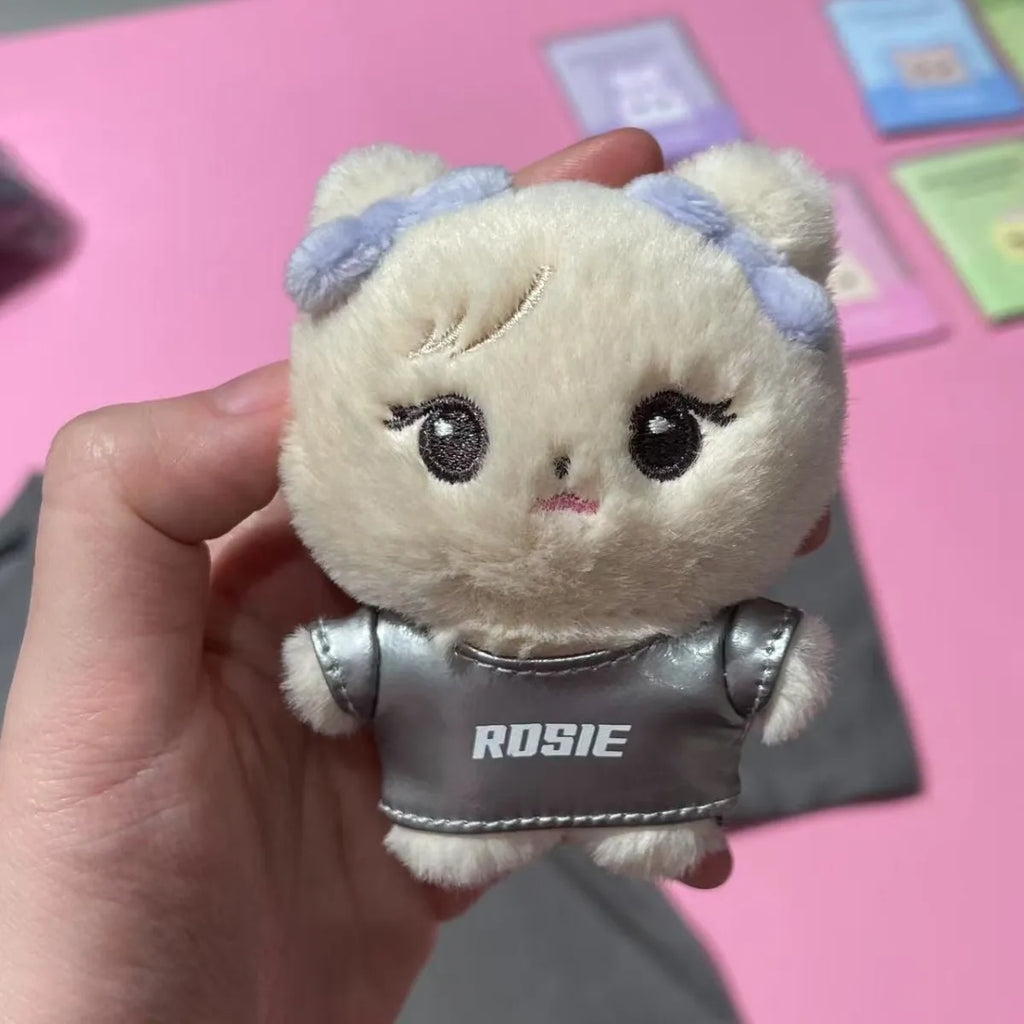Kpop Idol Cute Plush Keychain Kawaii Cartoon Bag Charm Backpack Pendant Women Girls Fan Merch Gift Birthday Accessories