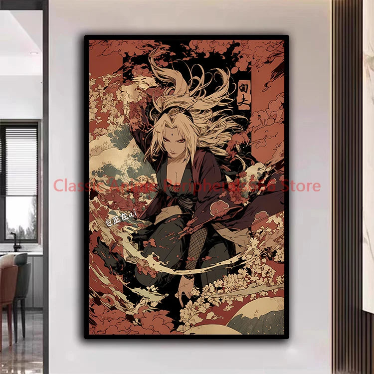 Póster Naruto Estilo Ukiyo-e
