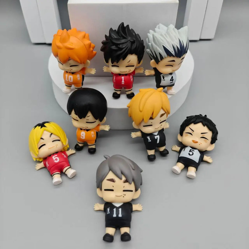 Haikyuu!! Be Full Series Anime Figure Cute Shoyo Kenma Figurine Kawaii Bokuto Tsukishima PVC Model Toys For BIrthday Gift