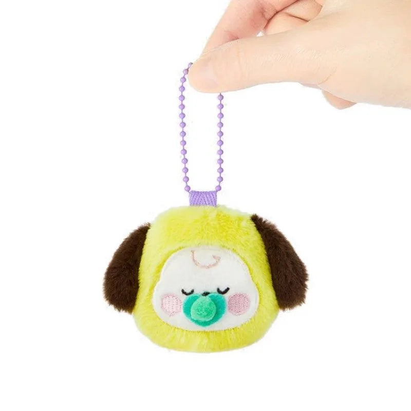 BT21 idol plush keychain Korean figurine cute doll couple accessory decoration for idol support merchandise birthday gift 2026
