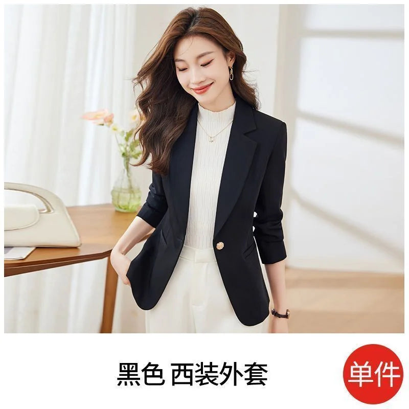 Blazer Corto Café de Corte Ajustado