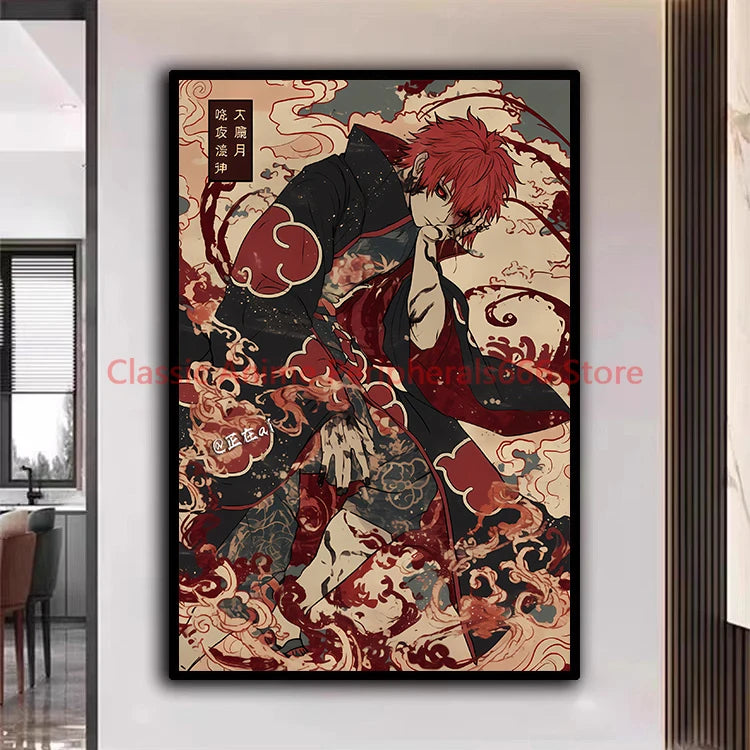 Póster Naruto Estilo Ukiyo-e
