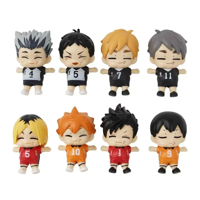 Haikyuu!! Be Full Series Anime Figure Cute Shoyo Kenma Figurine Kawaii Bokuto Tsukishima PVC Model Toys For BIrthday Gift