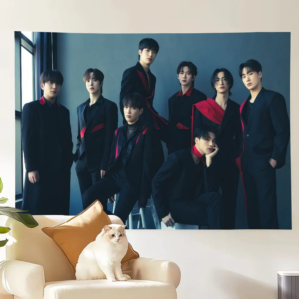 Kpop group A-ATEEZS flag Decoration Art Picnic Party Home Hanging Camping Outdoor Party Banner