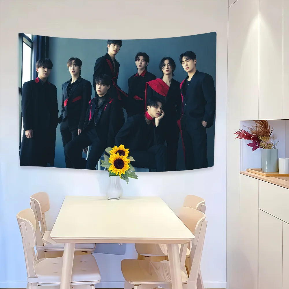 Kpop group A-ATEEZS flag Decoration Art Picnic Party Home Hanging Camping Outdoor Party Banner