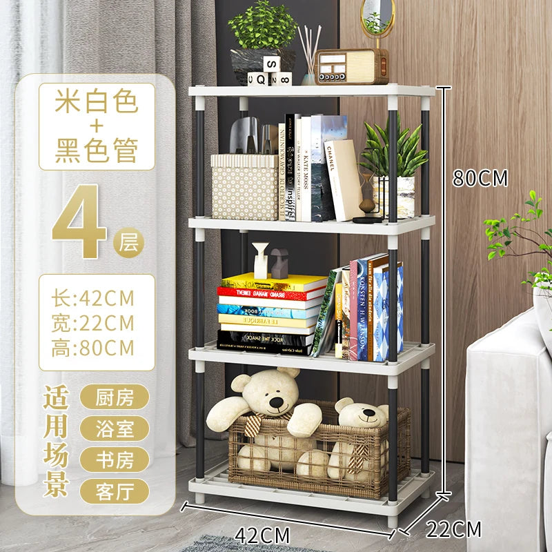 Bathroom Living Room Floor Standing Storage Rack Multi-layer Toilet Washstand Organizer Bathroom Accessories Utility Shelf