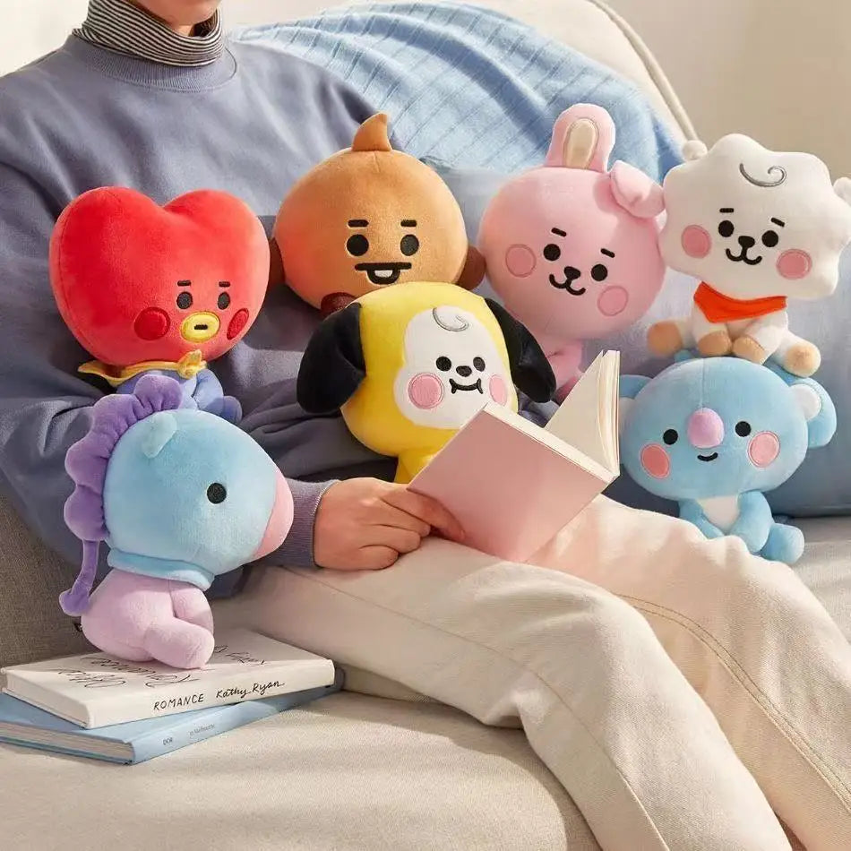 Hot B-T-21 Plush Toy Tata Koay Shooky Mang Cooky Cartoon Animal Backpack Key Mobile Phone Pendant Office Toys Friend Gift