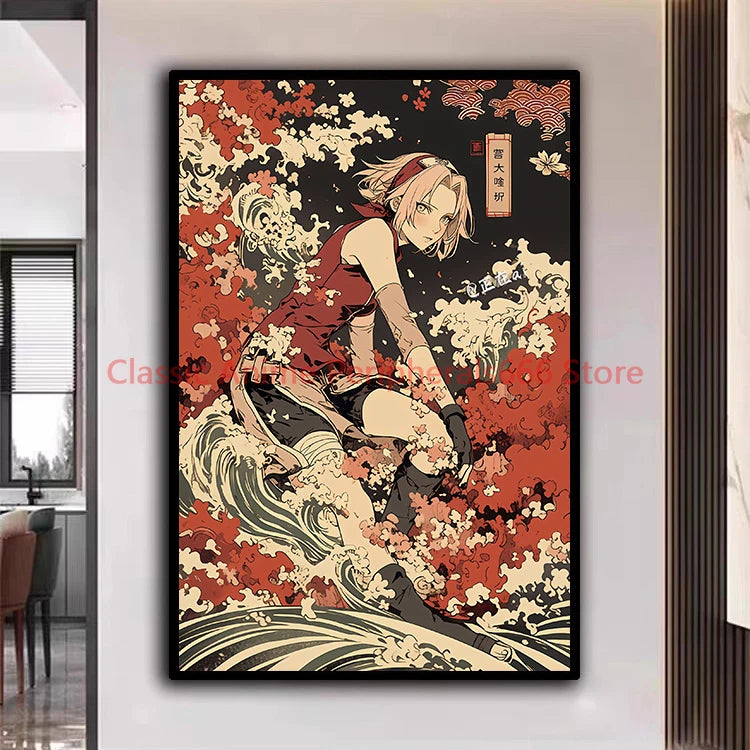 Póster Naruto Estilo Ukiyo-e
